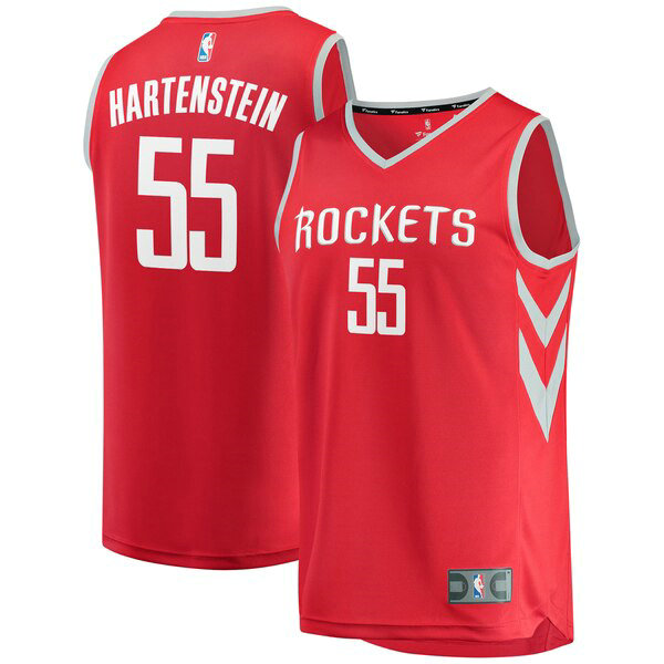 Maillot Houston Rockets Homme Isaiah Hartenstein 55 Icon Edition Rouge